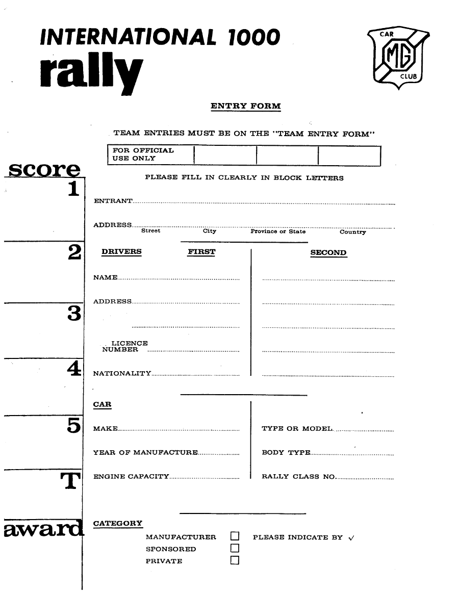 International 1000 Rally 1981