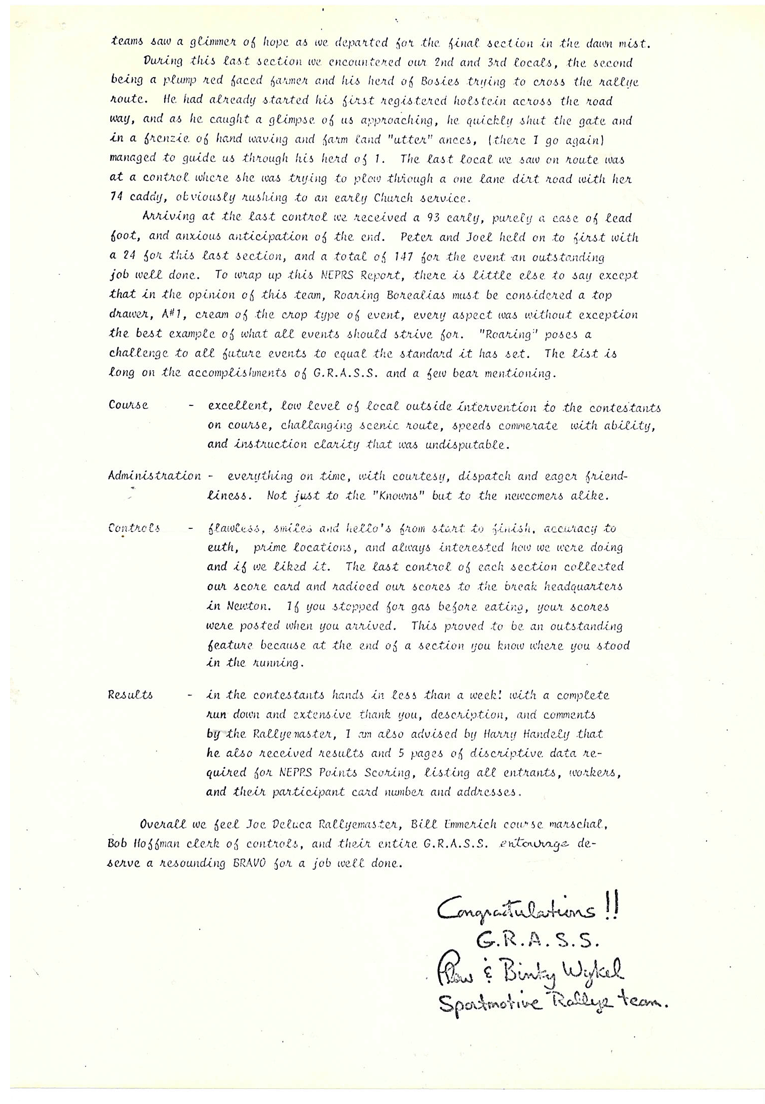 Roaring Borealis 1978