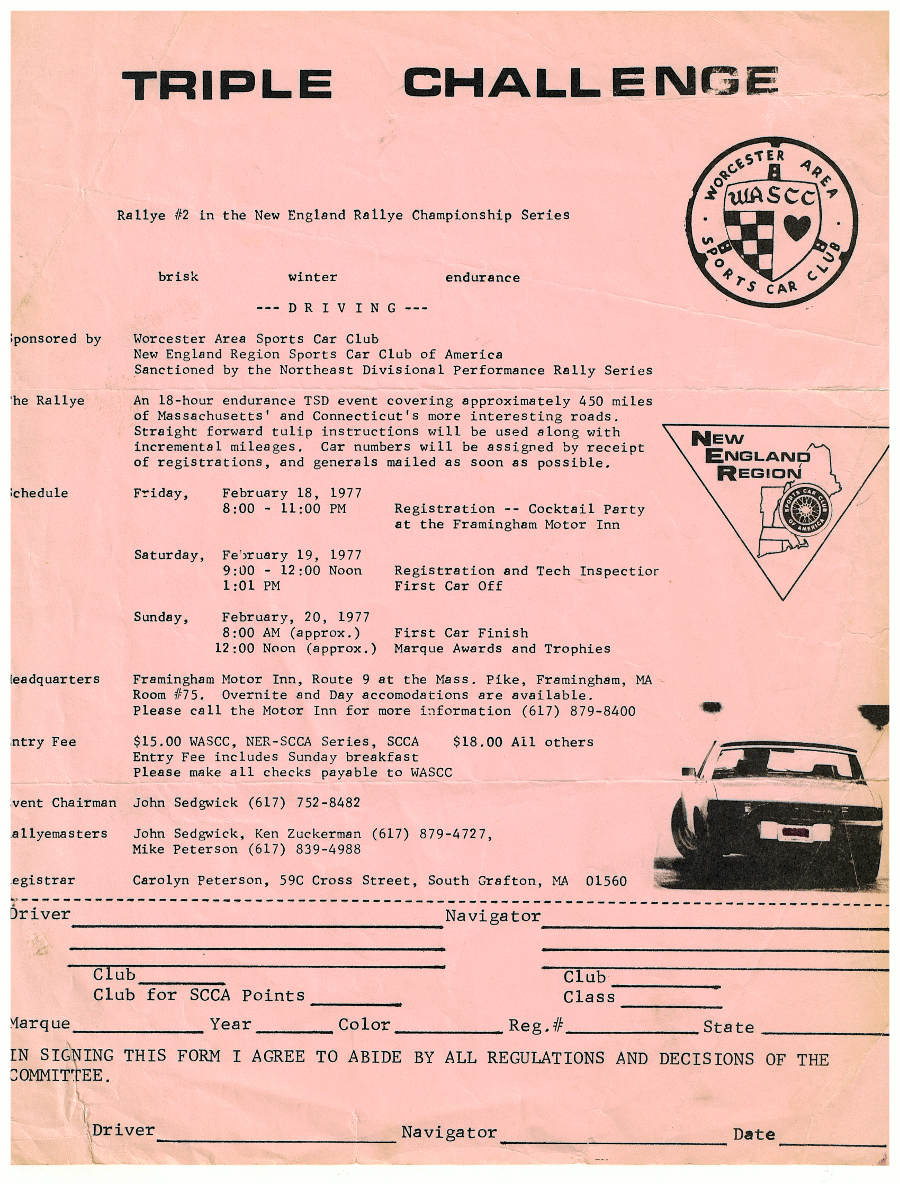 Triple Challange Rally 1977