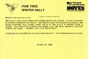 Winter Rally 1982
