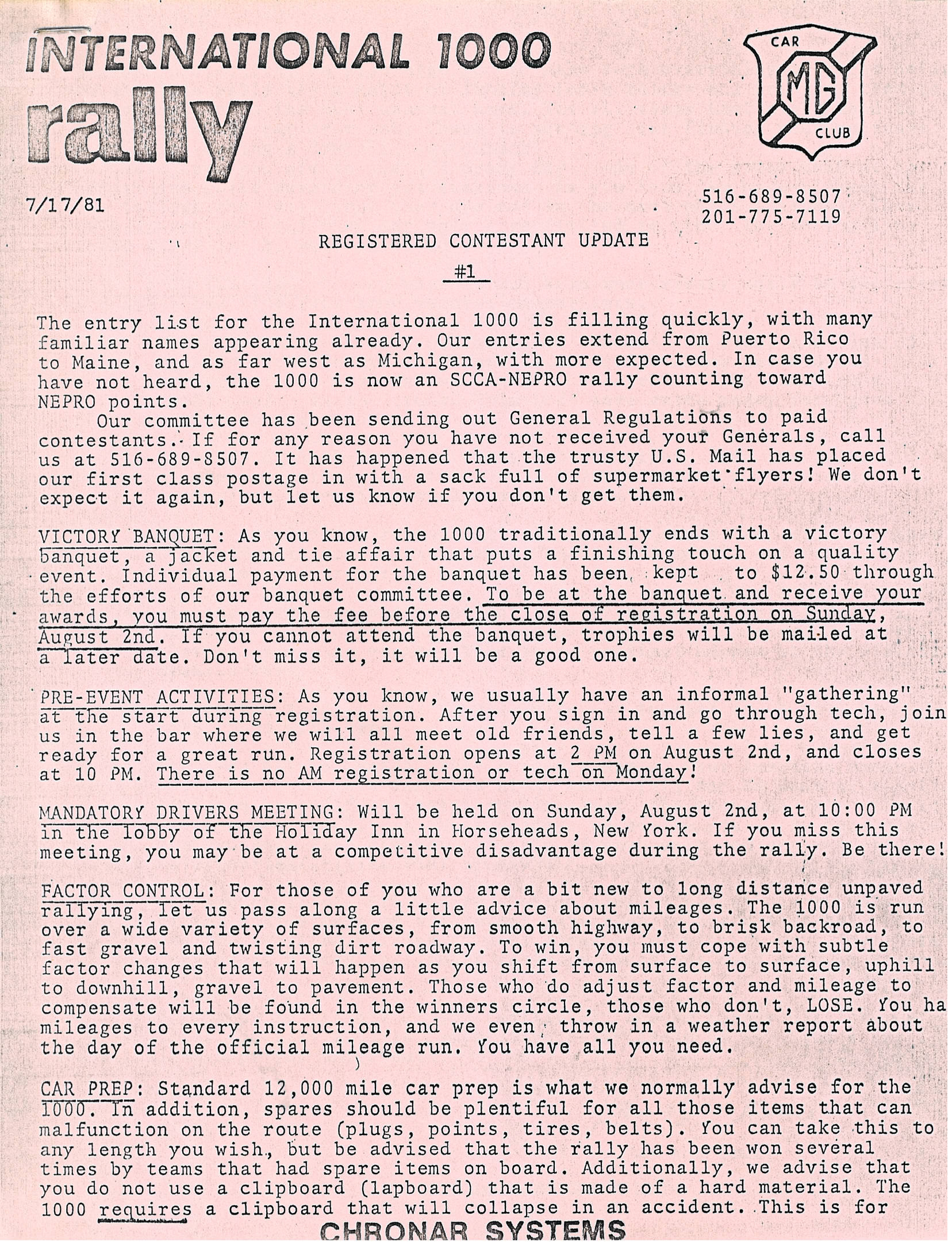 International 1000 Rally 1981