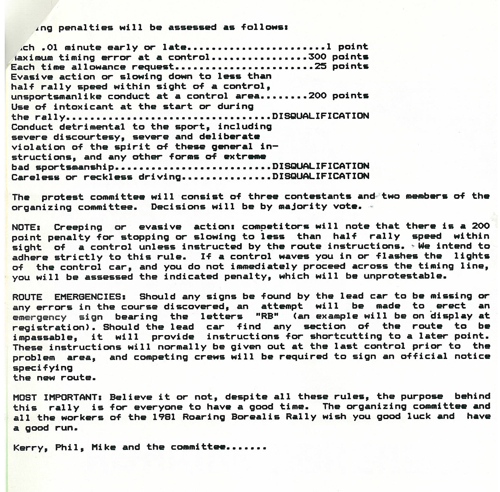 Roaring Borealis 1981